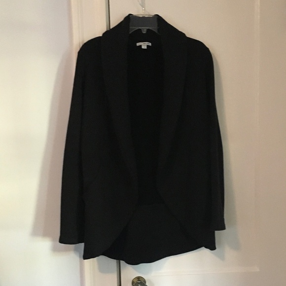 James Perse Shawl Collar Cardigan in Black - Picture 1 of 5